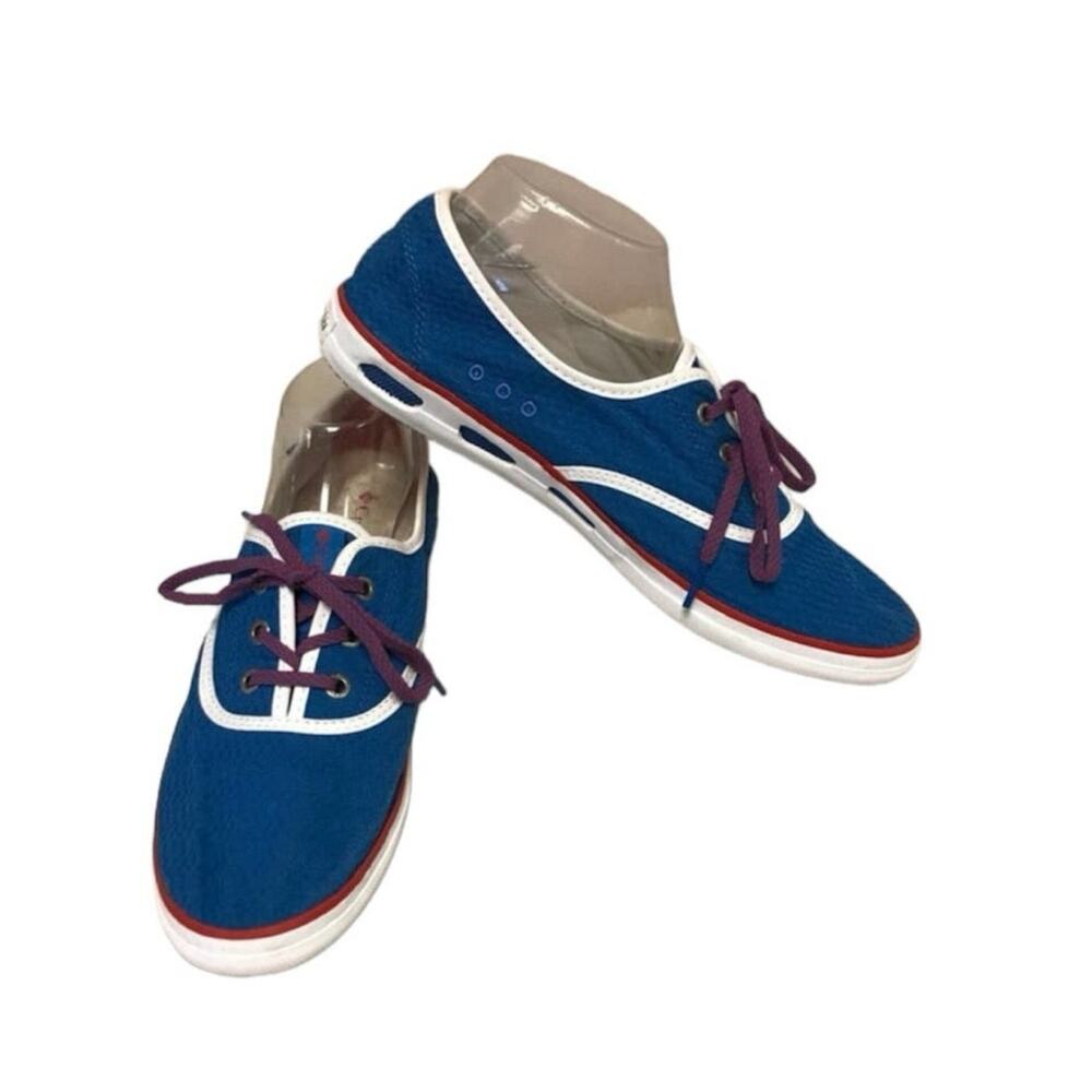 Columbia canvas lace up slip on low top sneakers